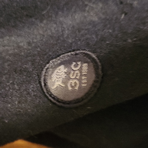 Dark Navy wool winter coat size large - Picture 6 of 10